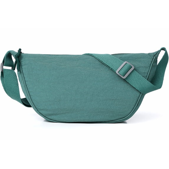 AoDai Leisure crossbody bag - A lightweight, pleated fabric shoulder bag for daily use. Large capacity underarm bag for regular outings.