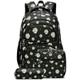 thumbnail image 1 of AoDai Pink Daisy Backpack Set for School with Lunch Bags Water Resistant Lightweight Large Backpacks for Teen, 1 of 4