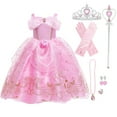 thumbnail image 1 of AoDai Princess Dress up Birthday Party Fairy Pink Costume for Toddler/Little Girls, 1 of 7