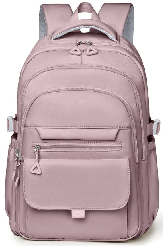 School Backpack for College High Middle School Fashion Student bag, Cute Aesthetic Teen Bookbag for Teens Women, Beige