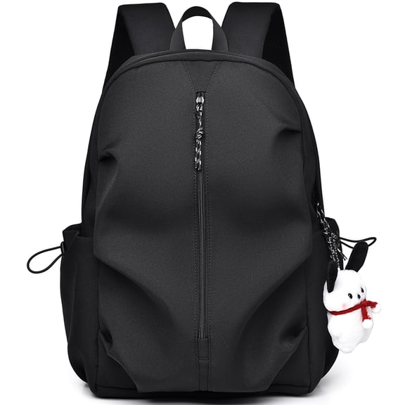 AoDai Trendy pleated double shoulder bag - Lightweight and casual travel backpack - Student's daily school or shopping backpack with a simple design on the shoulders
