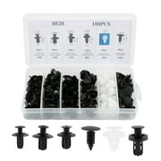 AoHao Auto Fastener Clips, 100pcs Car Plastic Rivets, Car Clips Bumper Fasteners Rivet Clips Expansion Screws Replacement Kit