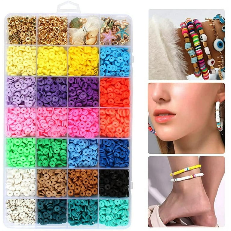 AoHao Jewelry Making Kit Flat Glass Seed Beads Clay Beads DIY Beading Kit  for Jewelry Making Bracelet Earrings Earrings Craft Kit Beads Pearl Beads  Pendants Jewelry Jewelry Accessories 