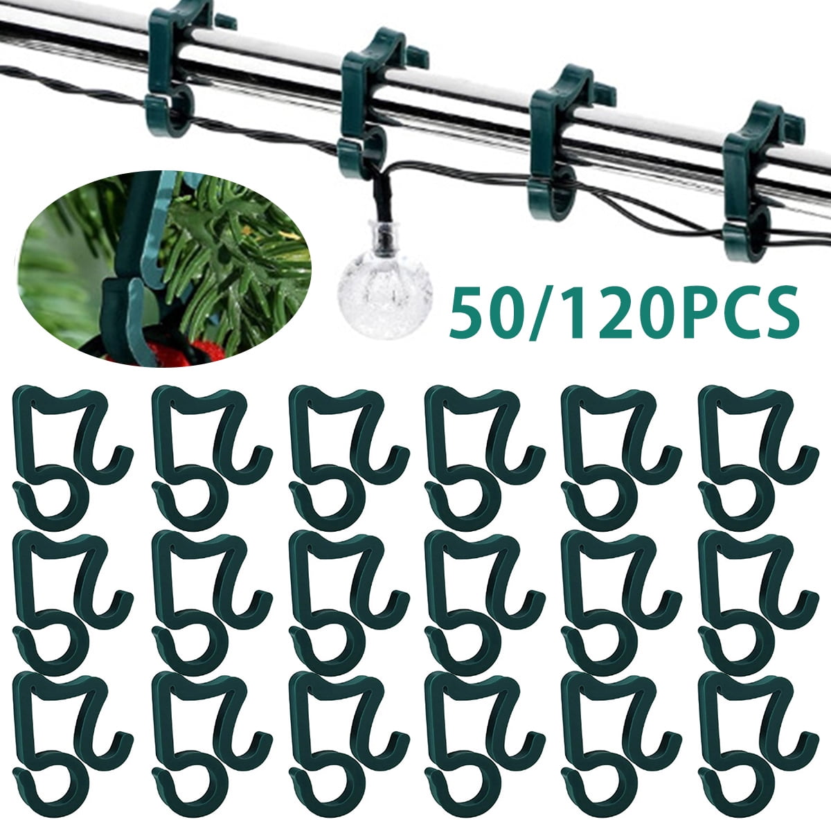 AoHao Holiday Light Clips Christmas Light Clips Outdoor Hang Gutter