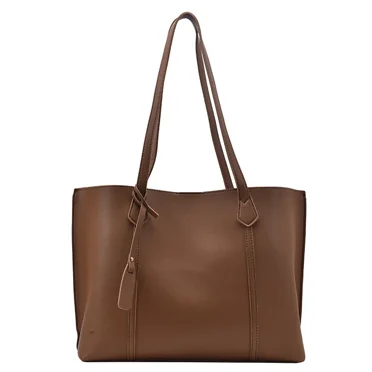 Ghojet Large Reversible Women Tote Bag, Retro Tassels Leather Shoulder Handbags Fashion Ladies Purses Satchel (White)