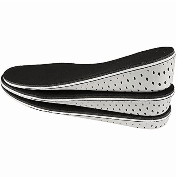 AoVoTo 1 Pair Memory Foam Height Increase Insole Full Length Height Increasing Inserts Heel Lifting Inserts Shoe Lifts Pads Elevator Insoles 2cm