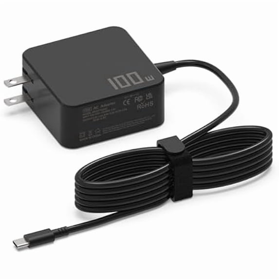 AoVoTo 100W-USB-C-Charger, USB-C-Laptop-Charger Fast Charger Compatible with Asus ROG Ally, HP, Lenovo ThinkPad, Acer, Laptops and All USB - C Port Devices, Charge Type-C 96W 90W 65W 45W 30W Device