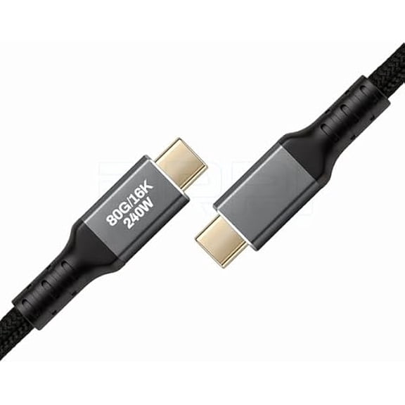 AoVoTo 16K 8K 60Hz 4K 240Hz 240W 80Gbps USB C to USB C PD Fast Charging Data Cable for iPhone 17 16 15 Pro Max,Samsung Galaxys,Android/MacBook, laptops