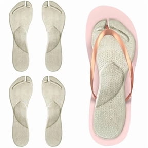 AoVoTo 2 Pairs Gel Arch Support Cushion Insoles Adhesive Silicone Flip Flop Thong Inserts Invisible Slim Inserts Pain Relief Anti-Slip Shock Absorption Plantar Fasciitis