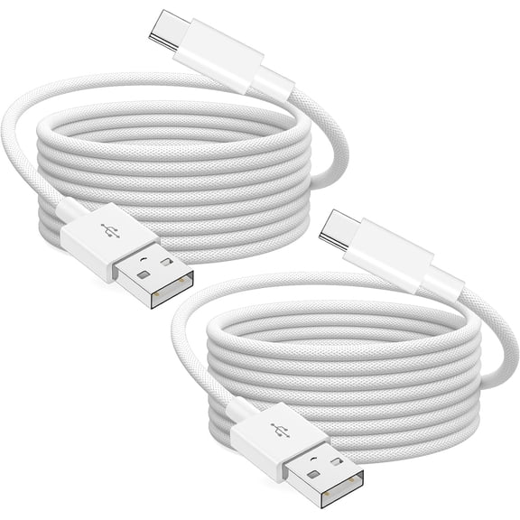 AoVoTo Car Charger Cable for iPhone 16 15 Series, 10FT USB A to USB C Cable 2 Pack, Nylon Braided Fast Car Charging Cord for iPhone 16/16 Plus/16 Pro/16 Pro Max/15/15 Plus/15 Pro/15 Pro Max