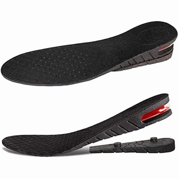 AoVoTo Height Increase Insoles 2-Layer Air up Shoe Lifts Elevator Shoes Insole 1.8 inches(4.5 cm) Heels Lift Inserts for Men and Women