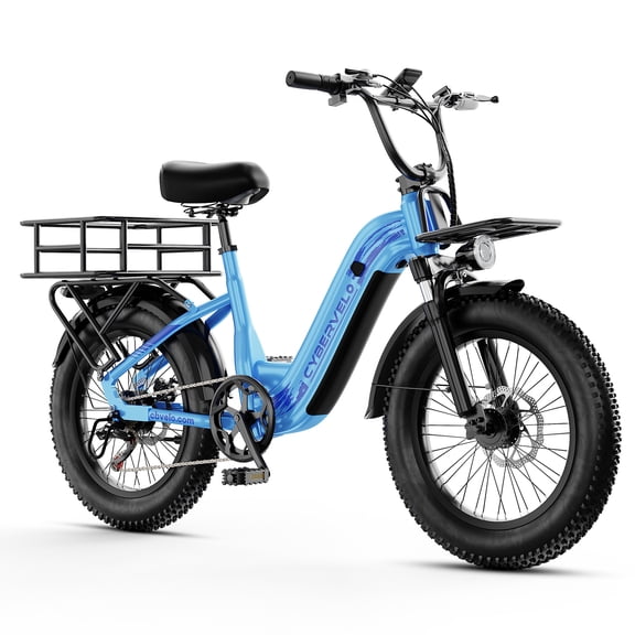 Aoango Folding Electric Bike for Adults, 750W, 48V 20Ah Removable Battery, 20" Fat Tire, All‑Terrain Commuter Ebike