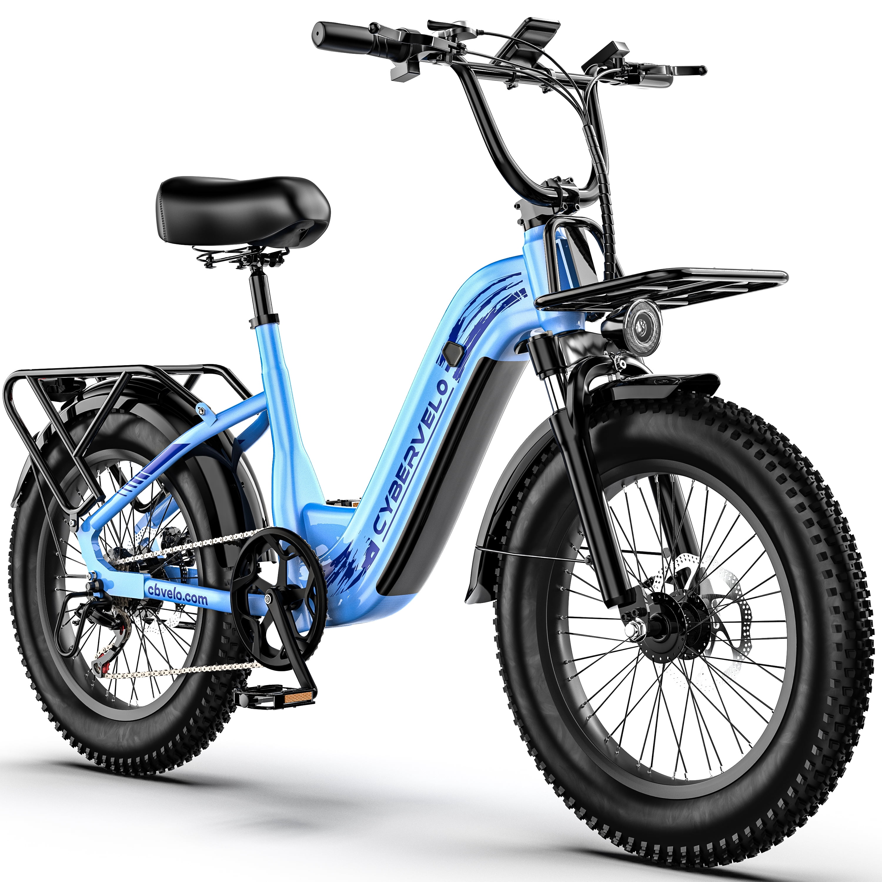 Aoango 1000W Electric Bike,48V 20AH Removable Battery EBike,Electric Bike for Adults, 20" Fat Tire ebike, Adult Electric Bikes for Commute All Terrain one year warrenty