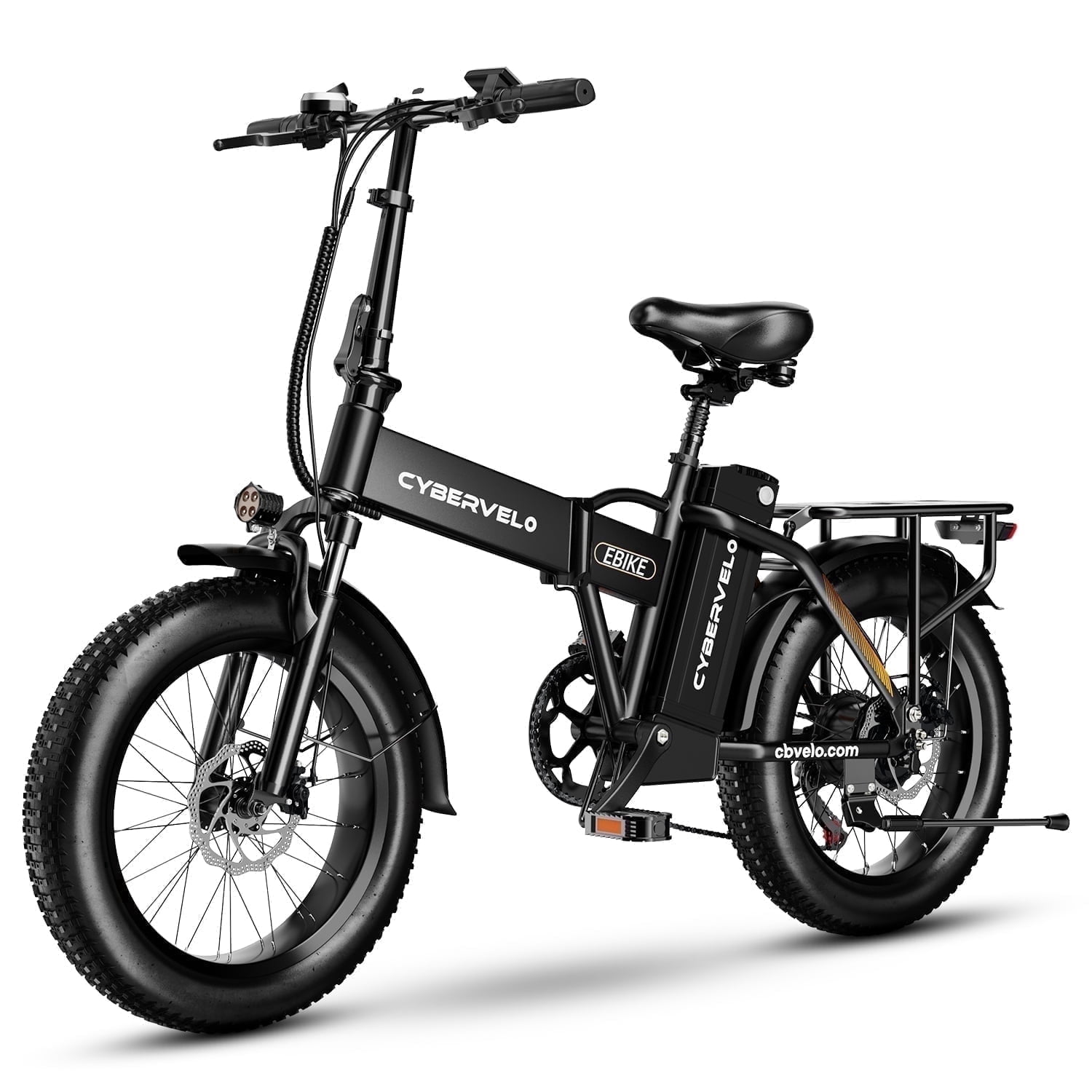 Aoango Folding Electric Bike for Adults, 20 inch Fat Tires Ebike, 1000W 48V 20.8AH Battery, 30+MPH 80 Miles Electric Bike for Commuter UL2849
