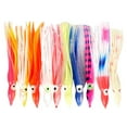 thumbnail image 1 of Aoanydony 10pcs Fishing Lures Squid Skirts Lures Soft Baits Crankbaits L, 1 of 6