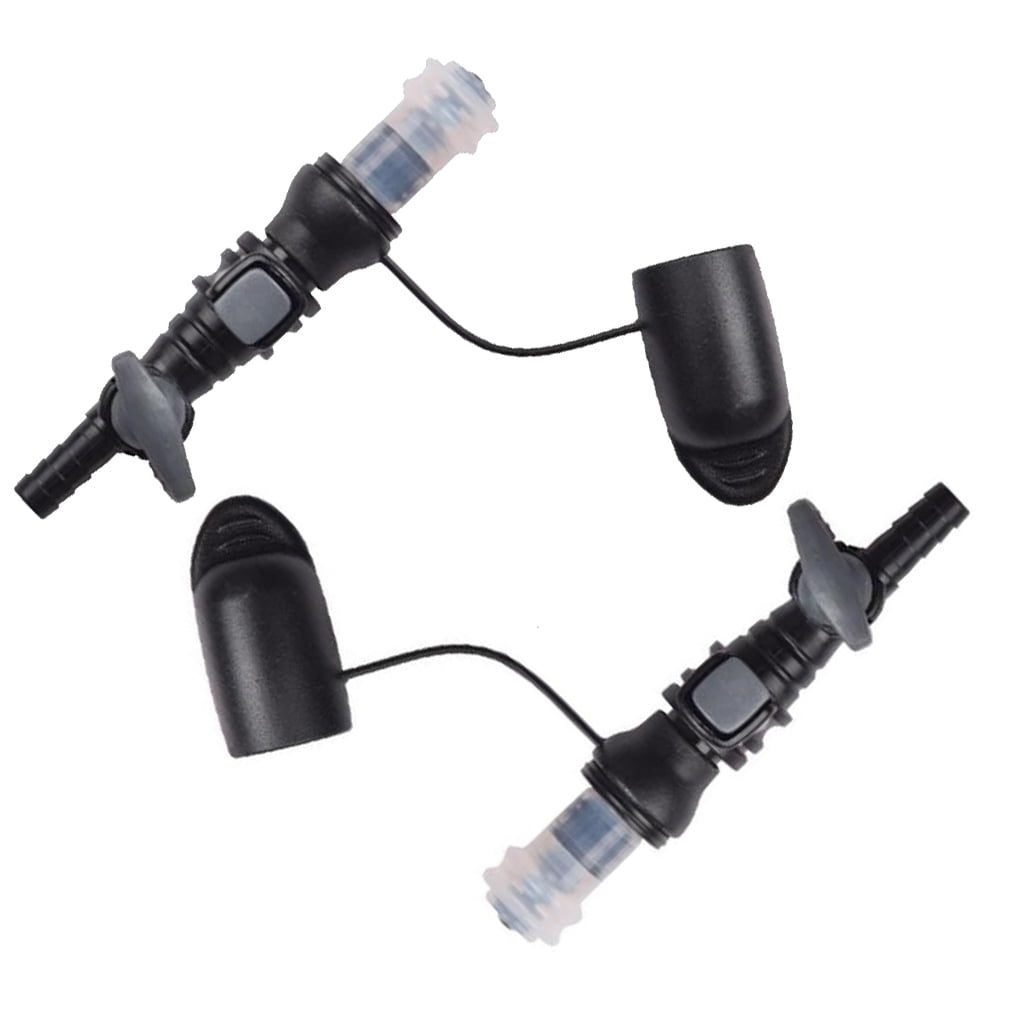 Aoanydony 2pcs ABS Bite Valves Nozzle Valves With Cover Replacement Hydration Bags Backpack