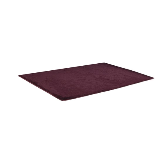 Aoanydony 40x60cm Soft Rectangle Carpet Bedroom Bathroom Footcloth Anti-slide Shaggy Bedside Home Decor Children Play Cushion Rug Wine red
