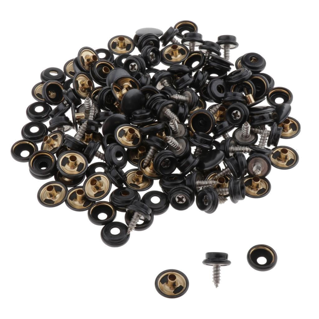 Aoanydony 50 Sets Fastener Screw Snaps Stub for Marine Boat Canvas Tarp ...