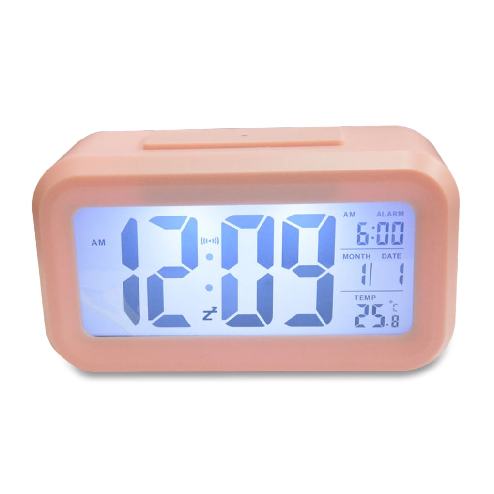 Aoanydony Alarm Clock Digital Display Temperature Sensor Battery