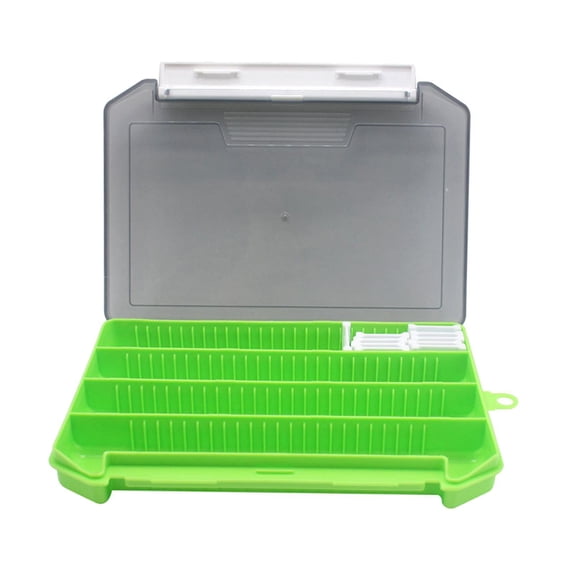 Aoanydony Carp Fishing Tackle Box Storage Organizer Fishing Beads Accessories Green 20.5x14.5x3cm