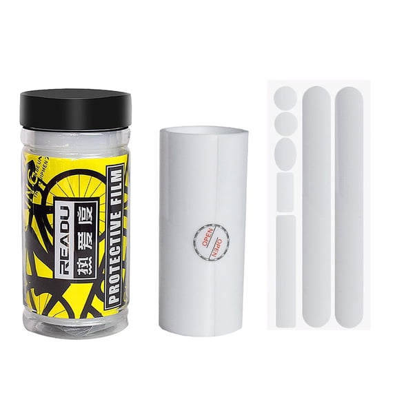 Aoanydony Clear Frame Protector Bike Tape for Wrap Decal Pre-Cut Film Yellow Box 10x200cm