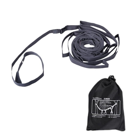 Aoanydony Colorful Camping Tent Rope Lanyard Clothesline Hanging Gear Strap Lamp Grey 5M