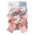 thumbnail image 1 of Aoanydony Pack of 2 Female Hairpins Colorful Headdress Hair Pin Bowknot Fashion Students Decorative Clip Graduation Birthday Party Pink, 1 of 6
