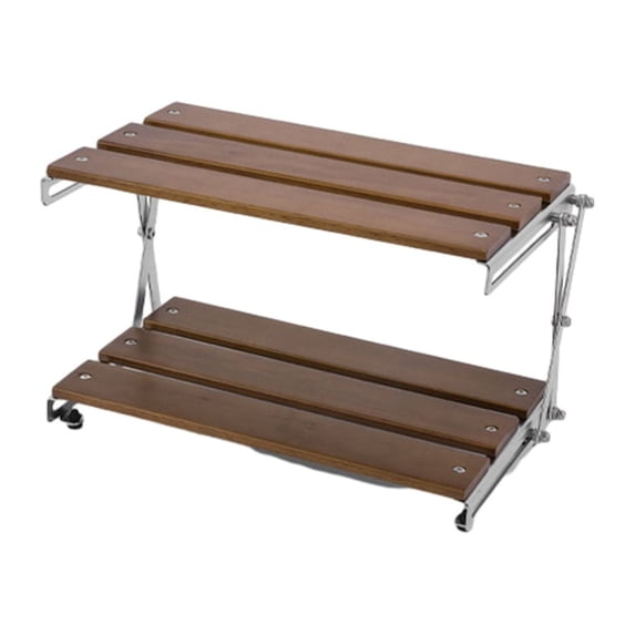 Outdoor Movable Rack Aoanydony Portable Three-tier Rack For Outdoor Camping - Easy To Carry ...