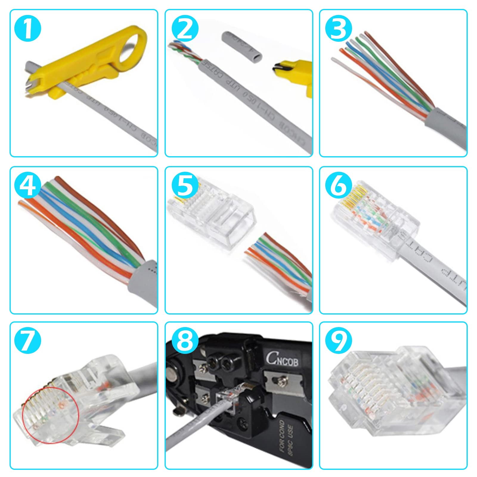 Aoanydony Secure And Stable RJ 45 Connectors For Reliable Connection RJ ...