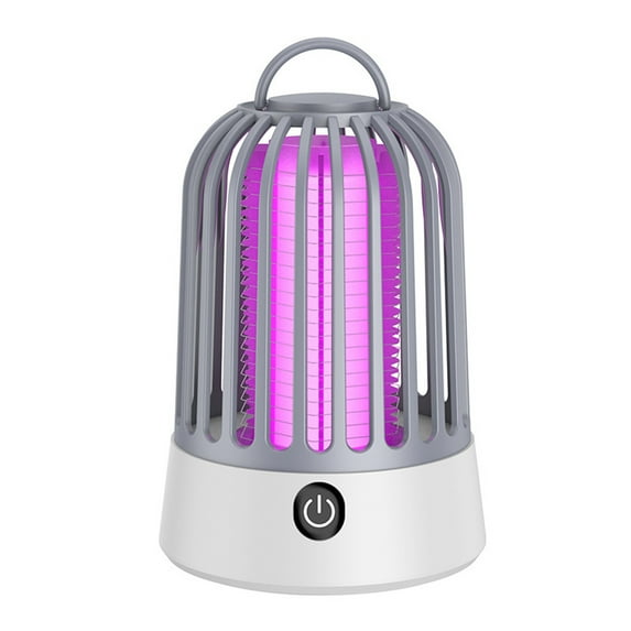 Aoanydony USB Fly Trap Lamp 360° All-round Mosquito Trapping Rechargeable Electric Charging Version Features Gray Battery type