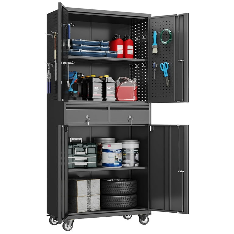 aoiro Aobabo 71''H Rolling Metal Storage Cabinet with Locking