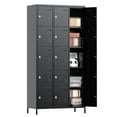 Aobabo Metal Storage Lockers for Employees, Steel Locker with