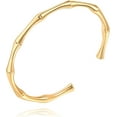 thumbnail image 1 of Aobei Pearl 18K Gold Plated Open Bangle Cuff Bracelets Adjustable Dainty Boho Cuff Bangle Bracelets Handemade Jewelry for Women, 1 of 7