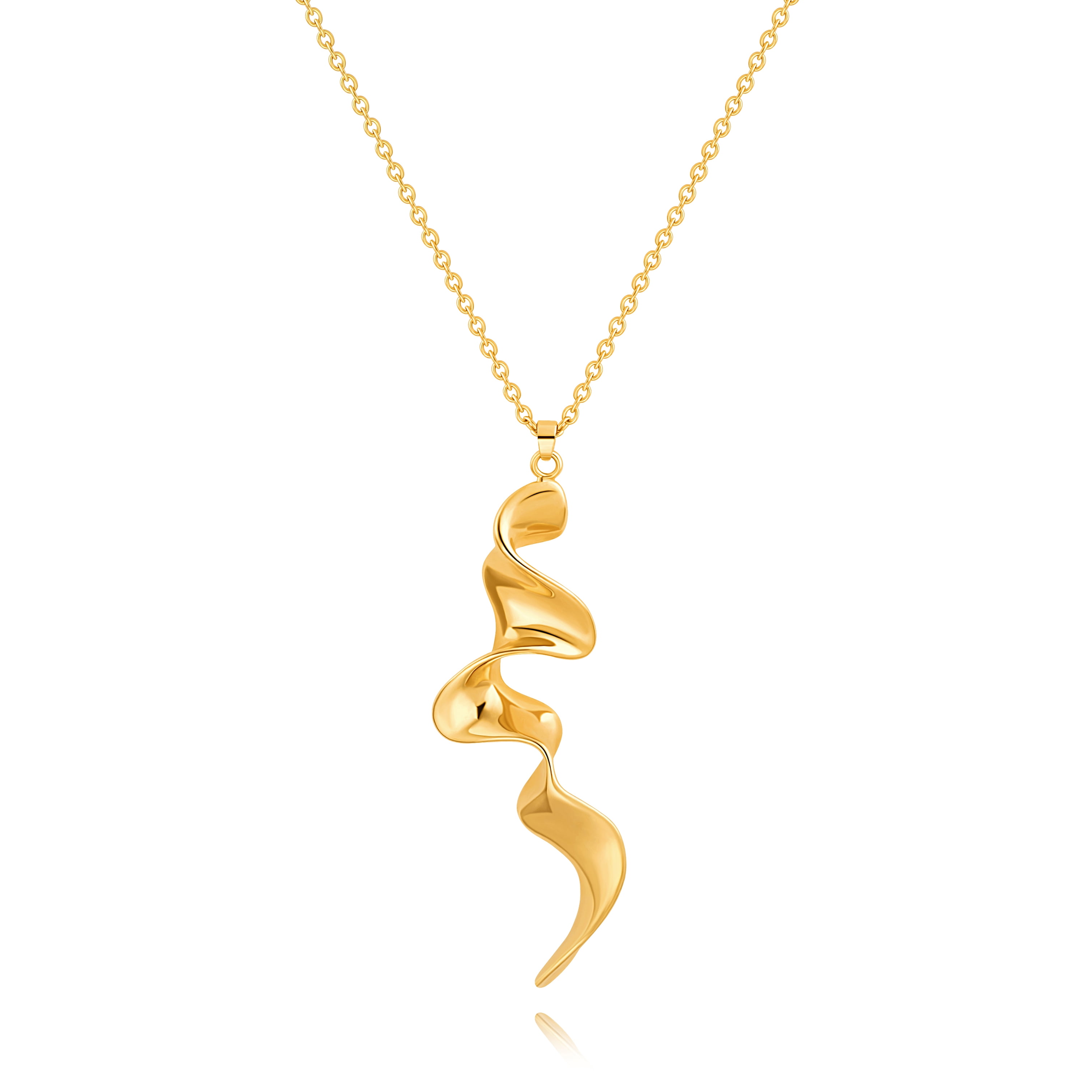 Dainty Gold Plated Chain Long Necklace for Women Trendy Personalized Leaf Pendant Necklace Fashion Stackable Necklaces