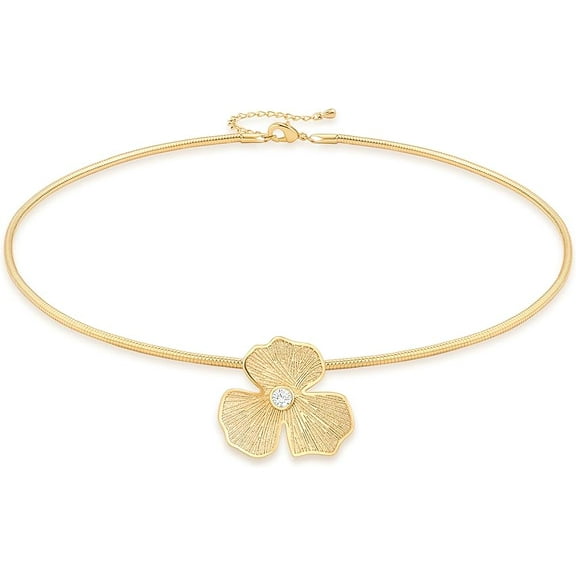 Aobei Pearl Dainty Gold Plated Chain Long Necklace for Women Trendy Personalized Leaf Pendant Necklace Fashion Stackable Necklaces