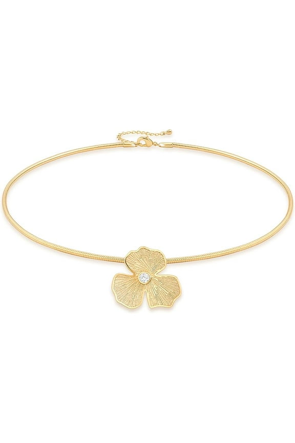 Dainty Gold Plated Chain Long Necklace for Women Trendy Personalized Leaf Pendant Necklace Fashion Stackable Necklaces