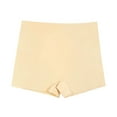 thumbnail image 1 of Aobny Beige Cute Underwear for Women Silk Nylon No Show Solid Men Shorts Soft Ladies Underwear, XS-XL, 1 of 2