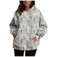 thumbnail image 1 of Aobny Camo Lightweight Sweatshirts For Women Workout Hoodie Hooded Long Sleeve Ladies Sweatshirts,XL, 1 of 7