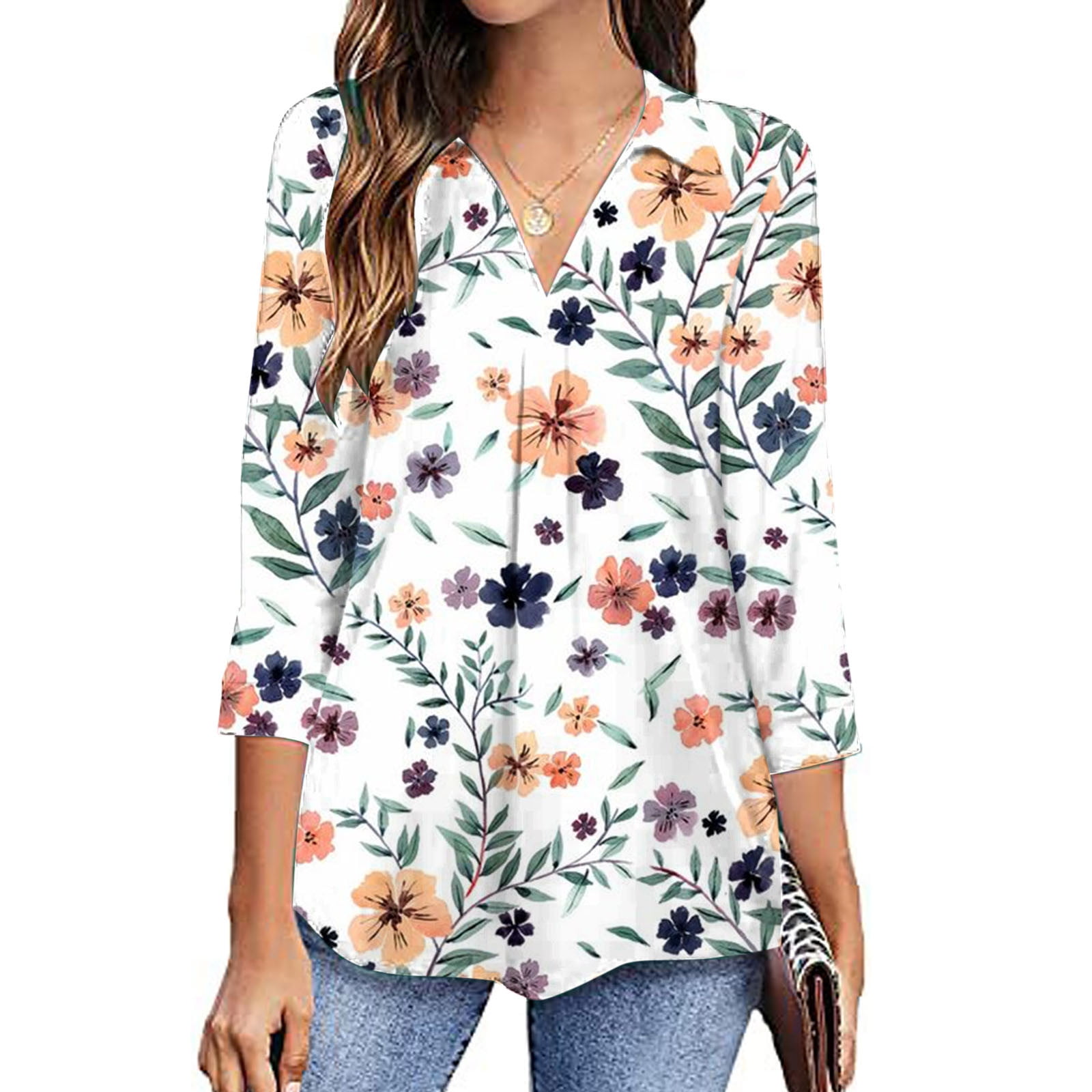 Women's Cotton Yellow Printed Ready to Wear With Blouse Piece
