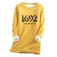 Aobny Cotton Everyday Long Underwears for Women Yellow Plus Size