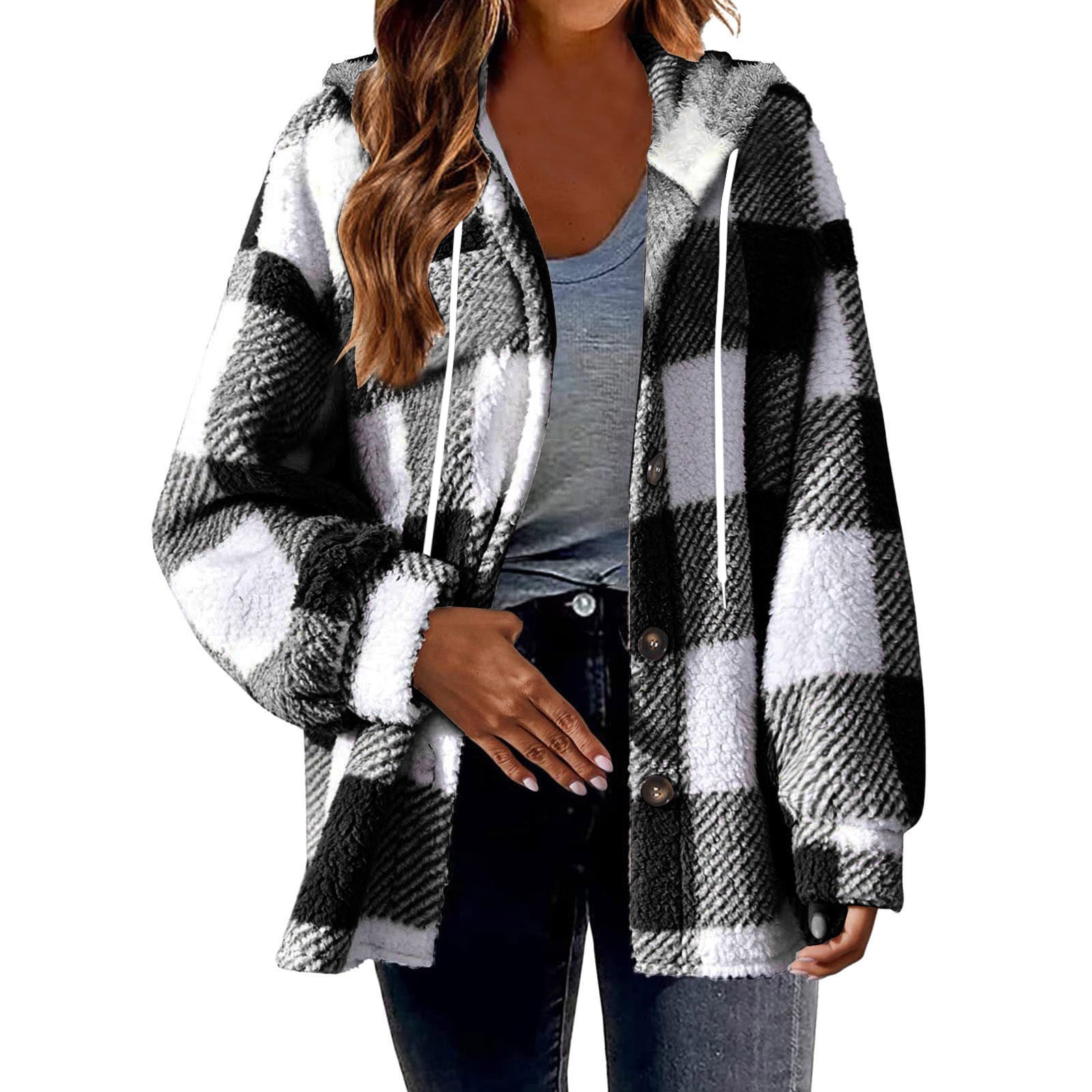 Womens Fashionable Glossy Hooded Jacket