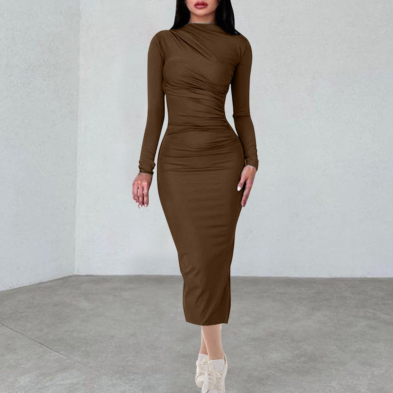 strapless dress cotton Linen Smocked – AROLORA Black Gold Sequined A-Line color:khaki SLEEVES_Sleeveless