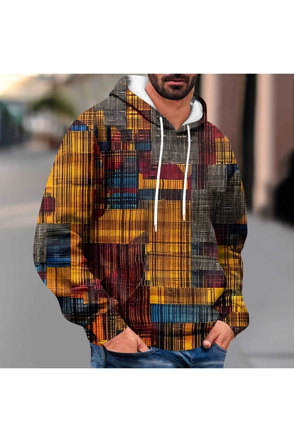 Fall Hoodies Camo Hooded Vintage Orange Sweatshirt Men Teacher Shirt,M
