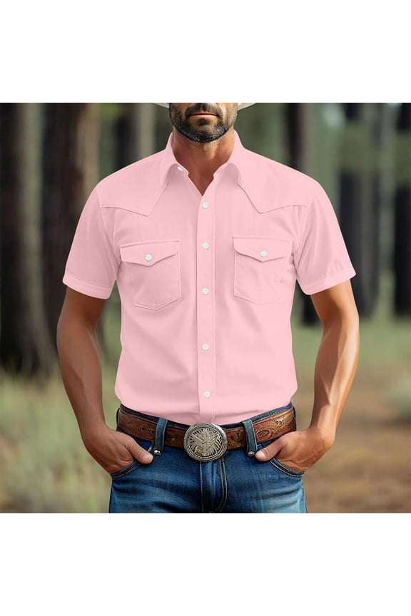 Fishing Plus Size Going Out Tops Pocket Collared Short Sleeve Pink Tee Big & Tall Plain Polos Men Tee Shirts Mens,4XL