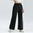 thumbnail image 1 of Aobny Flowy Jeans for Women Baggy Denim Black Jeans High Waisted Full Boyfriend Comfy Pants Women, 1 of 8