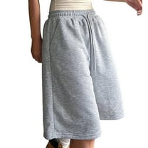 Aobny Gray Hiking Pants Capri Baggy Women Gaucho Pants Culottes High Waisted Cropped Lightweight Work Pants