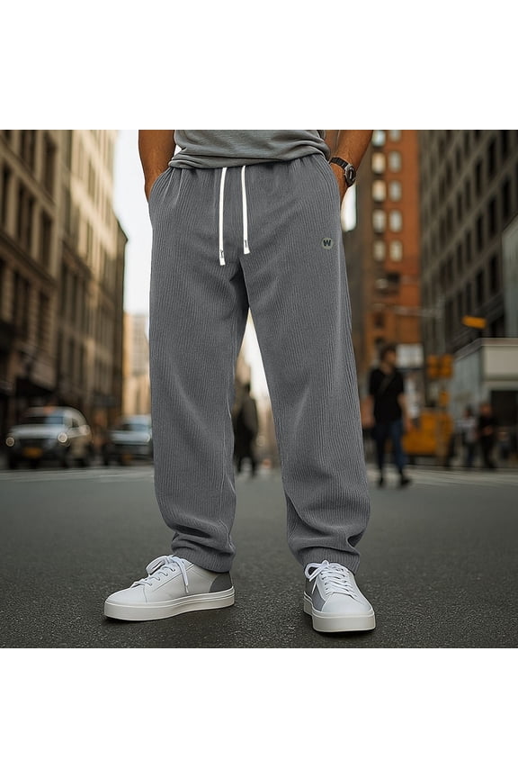 Gray Mens Jogger Open Bottom Fleece Cotton Pants Joggers Long Loose Baggy Men Sweat Pants,XS