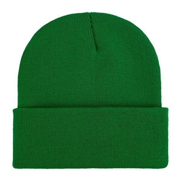 Aobny Green Fall Womens Hats Knitted Solid Warm Fitted Beanie Comfort Hats for Women Dressy