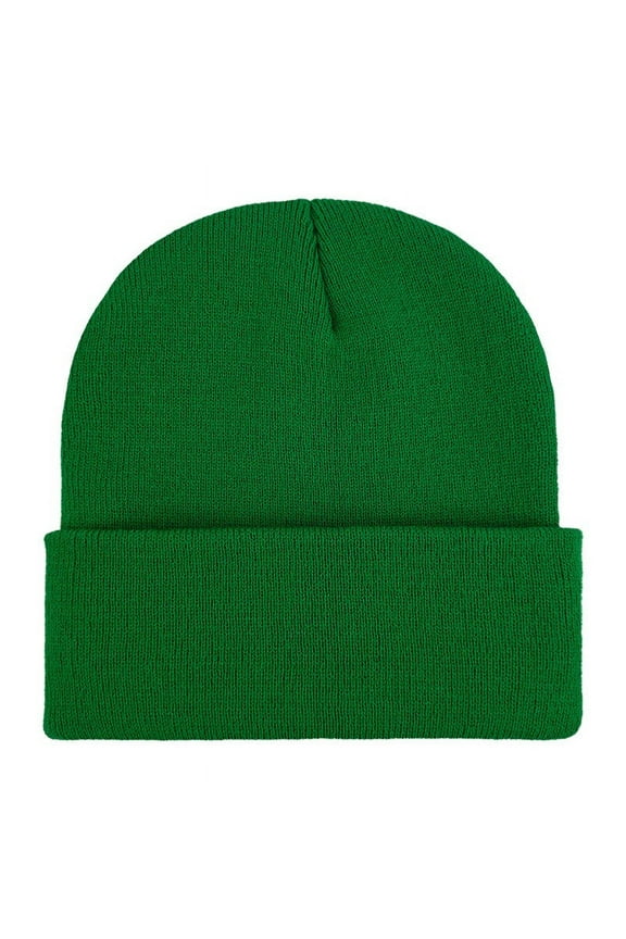 Green Fall Womens Hats Knitted Solid Warm Fitted Beanie Comfort Hats for Women Dressy