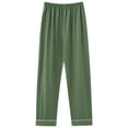 thumbnail image 1 of Aobny Ladies Pajamas Cotton Solid Pants Only Sleep Pants Womens Plus Size Pajamas,Green,L, 1 of 4